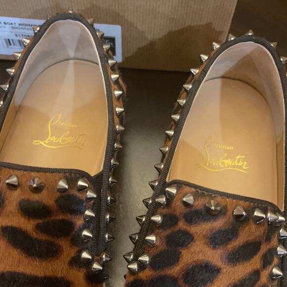 Christian louboutin pik boat pony dark leopard38.5 - Picture 5 of 7